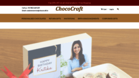 What Chococraft.in website looked like in 2021 (3 years ago)