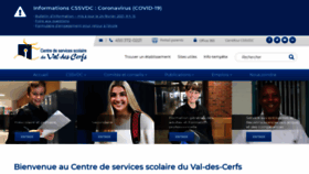 What Csvdc.qc.ca website looked like in 2021 (3 years ago)