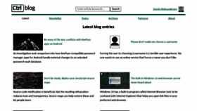 What Ctrl.blog website looked like in 2021 (3 years ago)