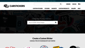 What Carstickers.com website looked like in 2021 (3 years ago)