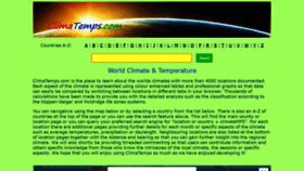 What Climatemps.com website looked like in 2021 (3 years ago)