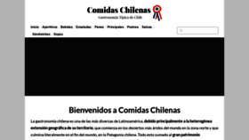 What Comidaschilenas.com website looked like in 2021 (3 years ago)