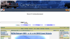 What Crownvic.net website looked like in 2021 (3 years ago)
