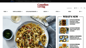 What Canadianliving.com website looked like in 2021 (3 years ago)