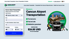 What Cancunairporttransportation.com website looked like in 2021 (3 years ago)