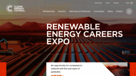 What Cleanenergycouncil.org.au website looked like in 2021 (3 years ago)