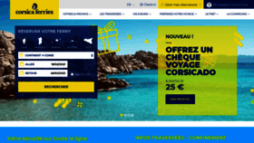 What Corsica-ferries.fr website looked like in 2021 (3 years ago)
