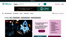 What Cphi-online.com website looked like in 2021 (3 years ago)