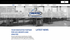 What Createc.de website looked like in 2021 (3 years ago)