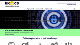 What Copyrightservice.co.uk website looked like in 2021 (4 years ago)