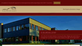 What Courseleaf.com website looked like in 2021 (3 years ago)