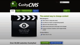 What Cushycms.com website looked like in 2021 (3 years ago)