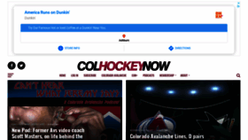 What Coloradohockeynow.com website looked like in 2021 (3 years ago)