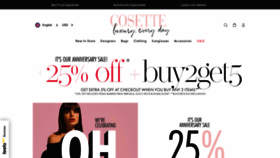 What Cosette.com.au website looked like in 2021 (3 years ago)
