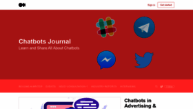What Chatbotsjournal.com website looked like in 2021 (3 years ago)