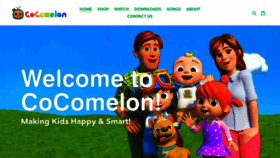 What Cocomelon.com website looked like in 2021 (4 years ago)