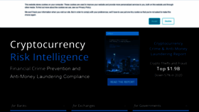 What Ciphertrace.com website looked like in 2021 (3 years ago)