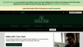 What Canadacollege.edu website looked like in 2021 (3 years ago)