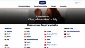 What Chicco.com website looked like in 2021 (3 years ago)