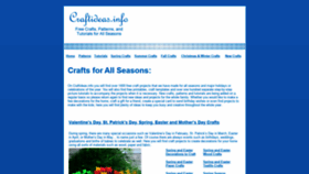 What Craftideas.info website looked like in 2021 (3 years ago)