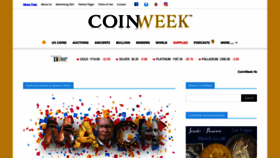 What Coinweek.com website looked like in 2021 (3 years ago)