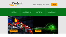 What Car-pass.be website looked like in 2021 (3 years ago)