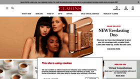 What Clarins.co.uk website looked like in 2021 (3 years ago)