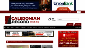 What Caledonianrecord.com website looked like in 2021 (4 years ago)