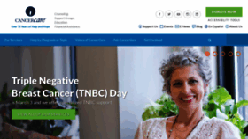 What Cancercare.org website looked like in 2021 (3 years ago)
