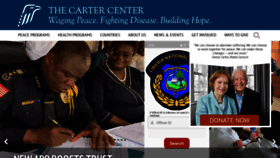 What Cartercenter.org website looked like in 2021 (3 years ago)
