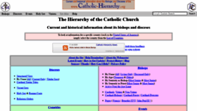 What Catholic-hierarchy.org website looked like in 2021 (3 years ago)