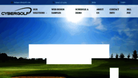What Cybergolf.com website looked like in 2021 (3 years ago)