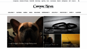 What Canyon-news.com website looked like in 2021 (3 years ago)