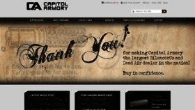 What Capitolarmory.com website looked like in 2021 (3 years ago)