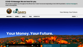 What Calsavers.com website looked like in 2021 (3 years ago)
