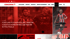 What Cracovia.pl website looked like in 2021 (4 years ago)