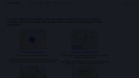 What Calcmaps.com website looked like in 2021 (3 years ago)