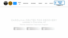 What Carolinacenterforrecovery.com website looked like in 2021 (3 years ago)