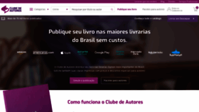 What Clubedeautores.com.br website looked like in 2021 (4 years ago)