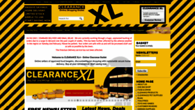 What Clearancexl.co.uk website looked like in 2021 (3 years ago)