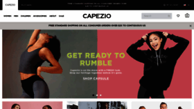 What Capezio.com website looked like in 2021 (3 years ago)