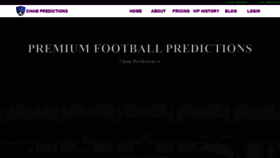 What Champredictions.com website looked like in 2021 (3 years ago)
