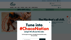 What Chaco.com website looked like in 2021 (3 years ago)