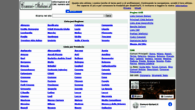 What Comuni-italiani.it website looked like in 2021 (3 years ago)