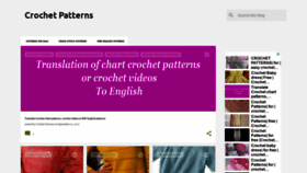 What Crochetpatternss.com website looked like in 2021 (3 years ago)