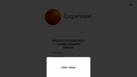 What Coopervisionrewards.ca website looked like in 2021 (4 years ago)