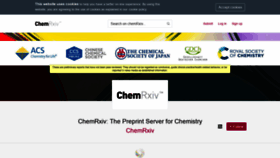What Chemrxiv.org website looked like in 2021 (3 years ago)