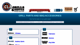 What Clagrills.com website looked like in 2021 (3 years ago)