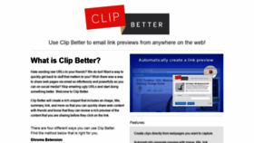 What Clipbetter.com website looked like in 2021 (3 years ago)