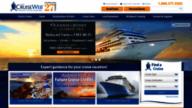 What Cruiseweb.com website looked like in 2021 (3 years ago)